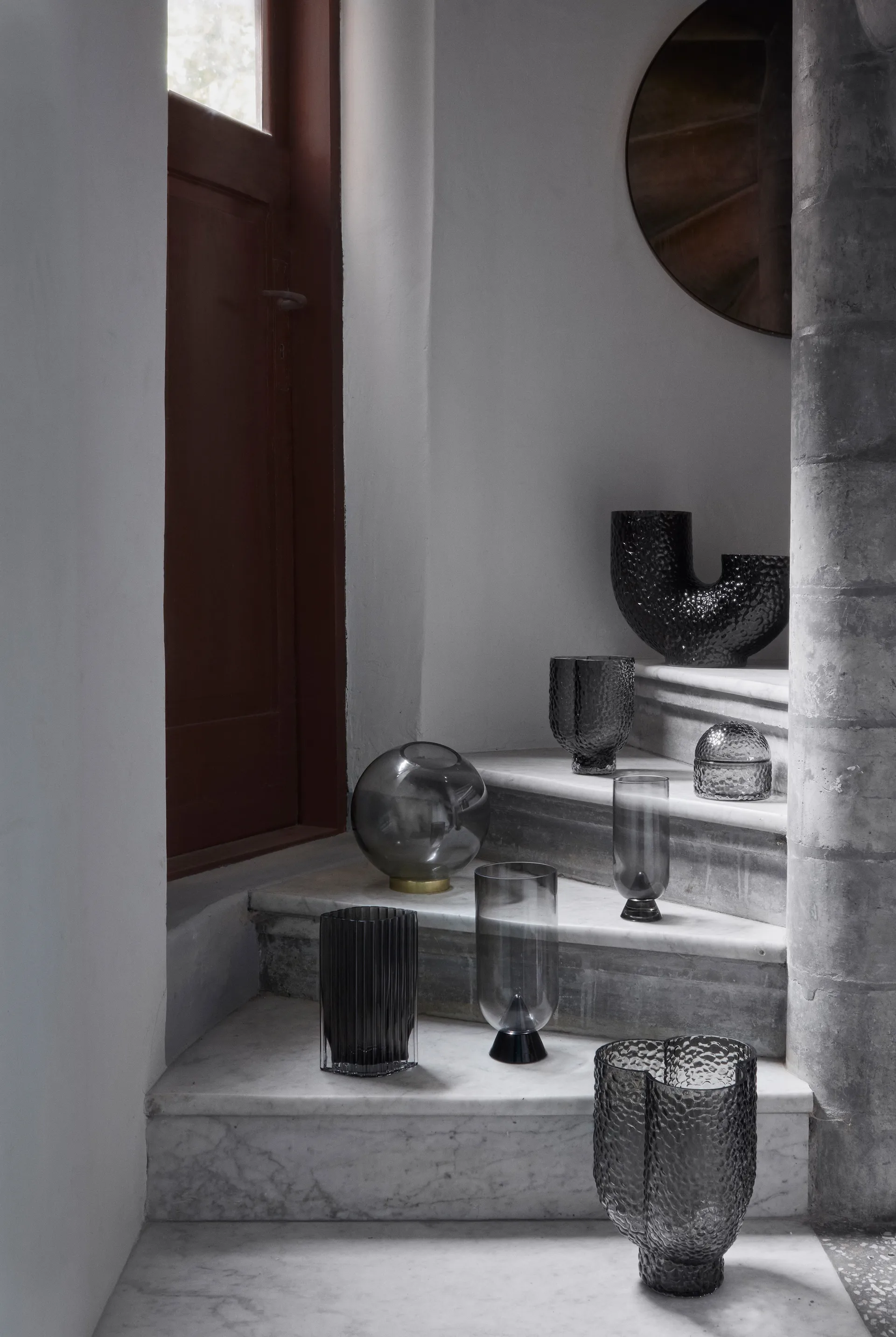 아루라 트리오 화병 25 cm, Black AYTM | 에이와이티엠