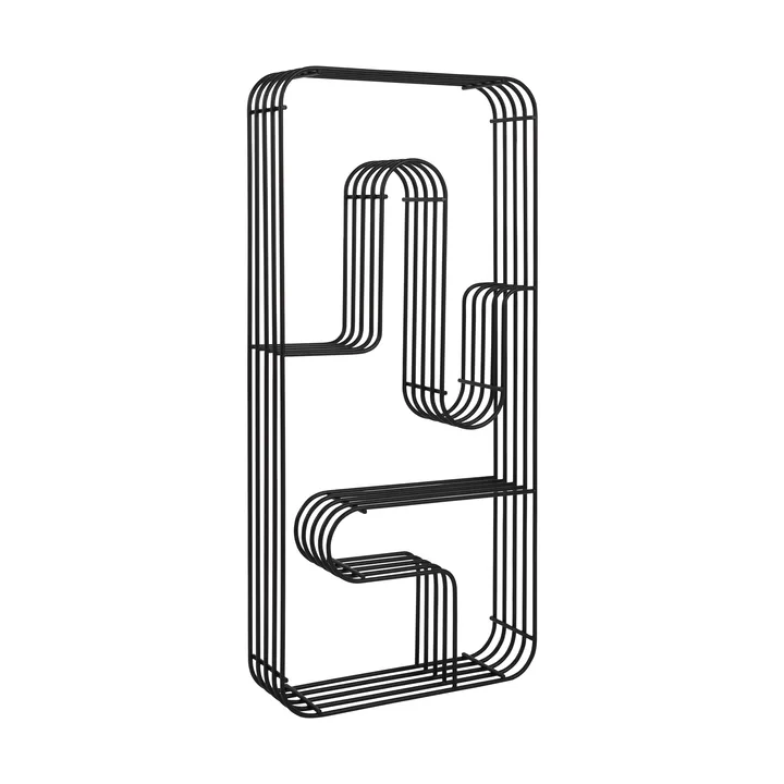 커바 직사각 벽 선반 32.9x70.5 cm - Black - AYTM | 에이와이티엠