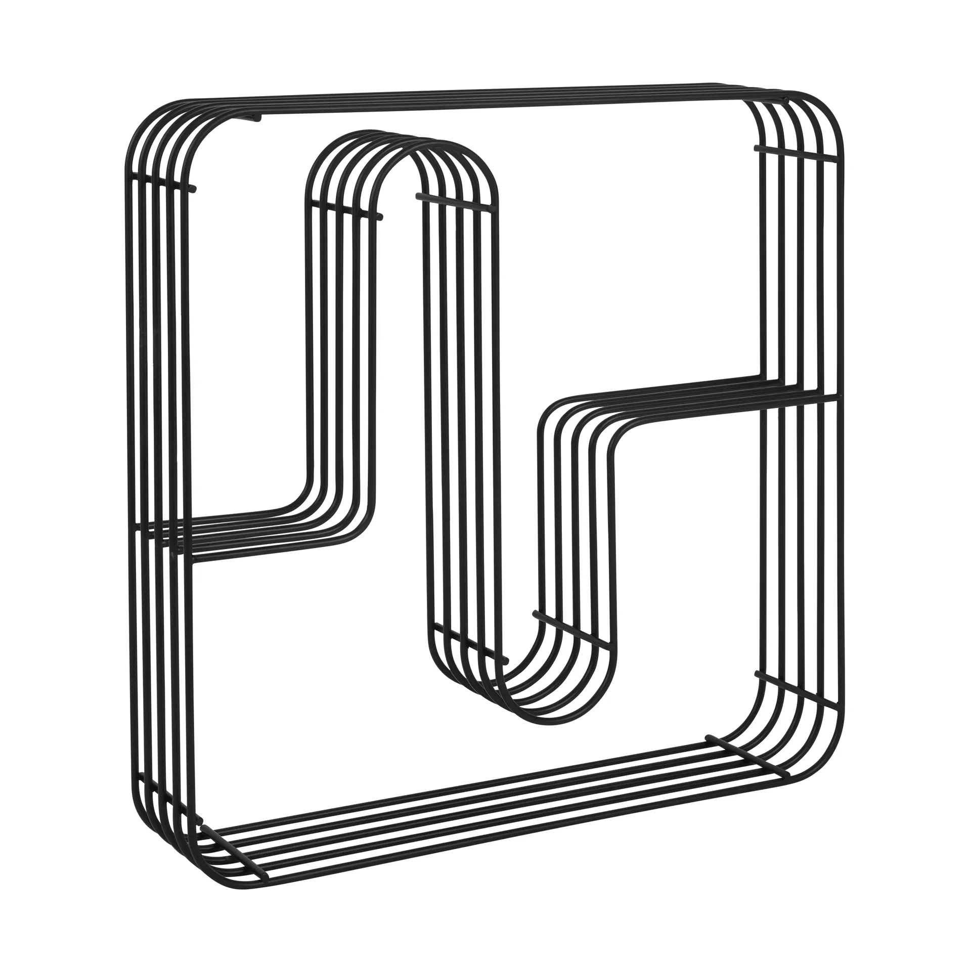 커바 정사각 벽 선반 45.5x45.5 cm, Black AYTM | 에이와이티엠