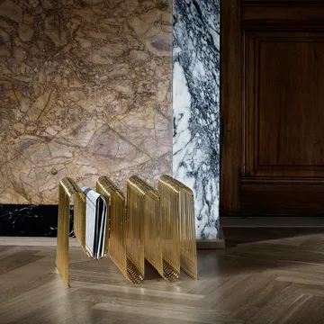 커바 뉴스페이퍼 스탠드 H40 cm - Brass - AYTM | 에이와이티엠