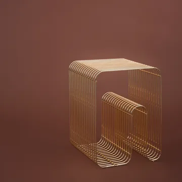 커바 스툴 H43 cm - Brass - AYTM | 에이와이티엠