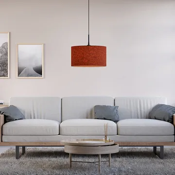소프트 펜던트 조명 Ø40 cm - Rust red wool - Belid | 벨리드