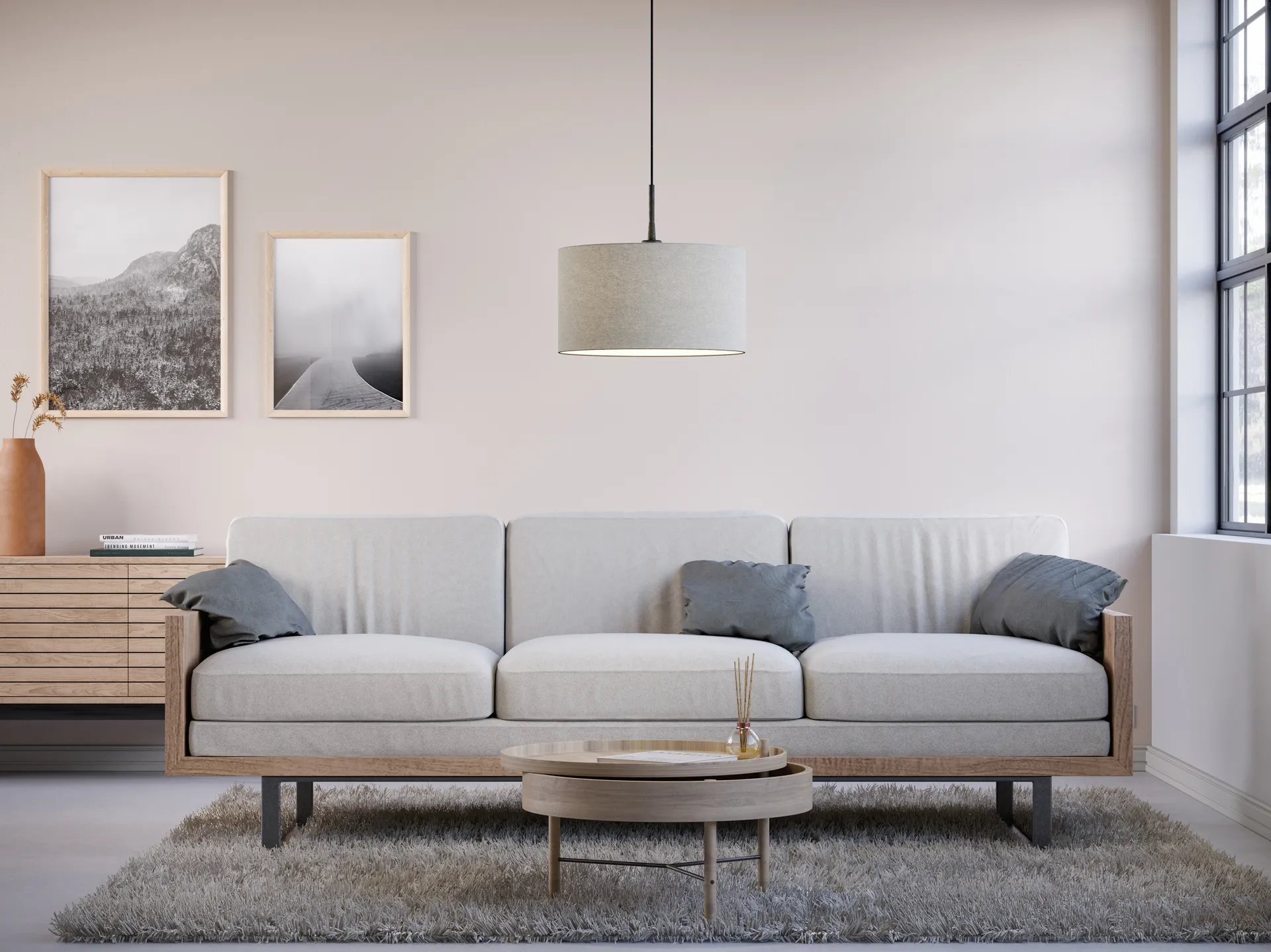 소프트 펜던트 조명 Ø40 cm, White wool Belid | 벨리드