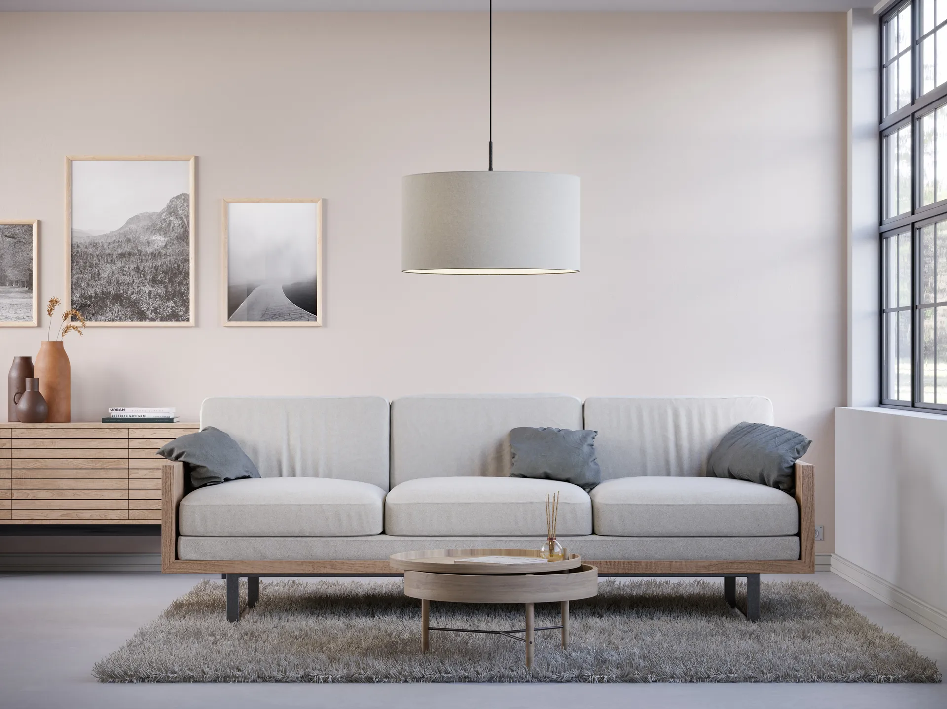 소프트 펜던트 조명 Ø57 cm, White wool Belid | 벨리드