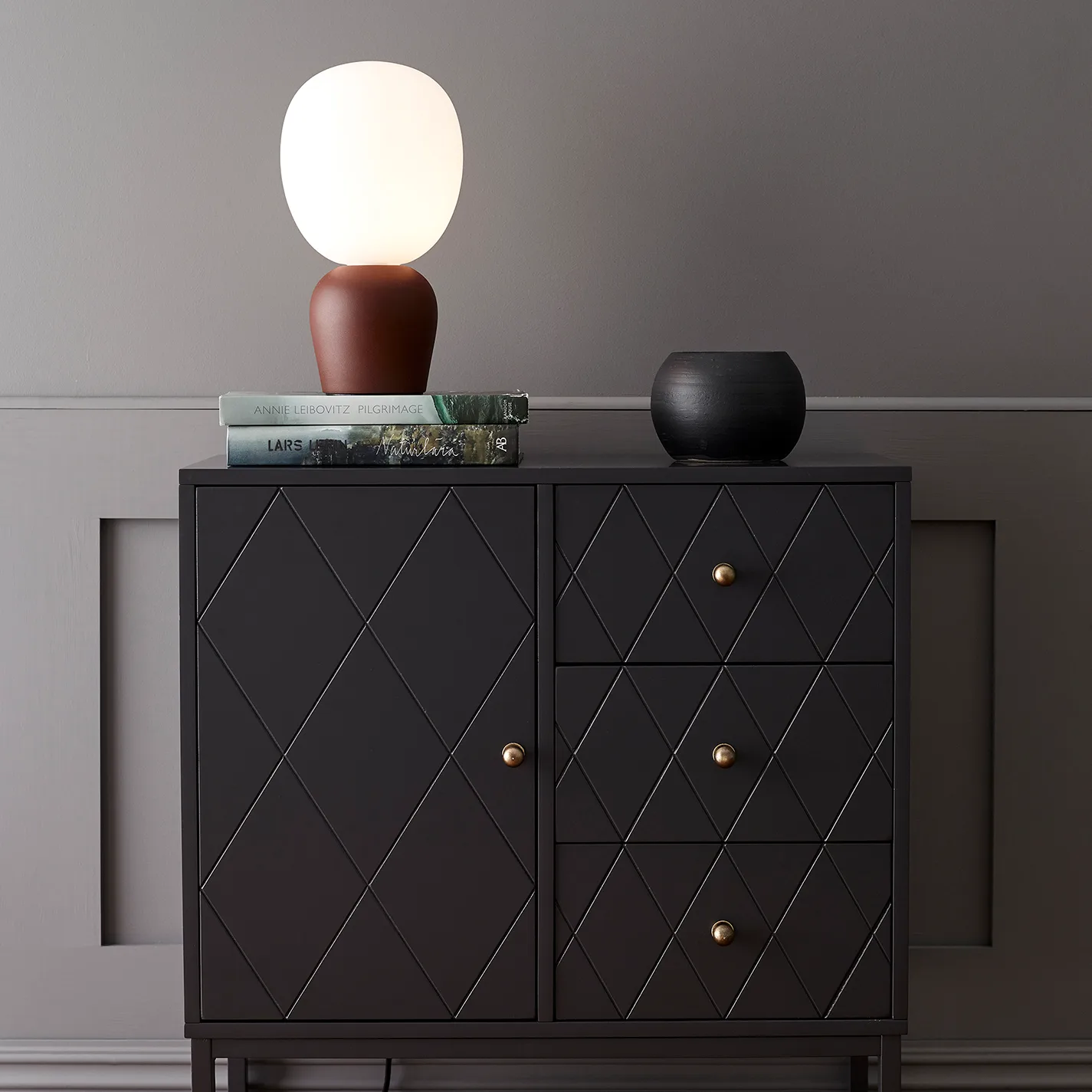 버디 테이블 조명 오팔글래스, dark rost (red-brown) Belid | 벨리드