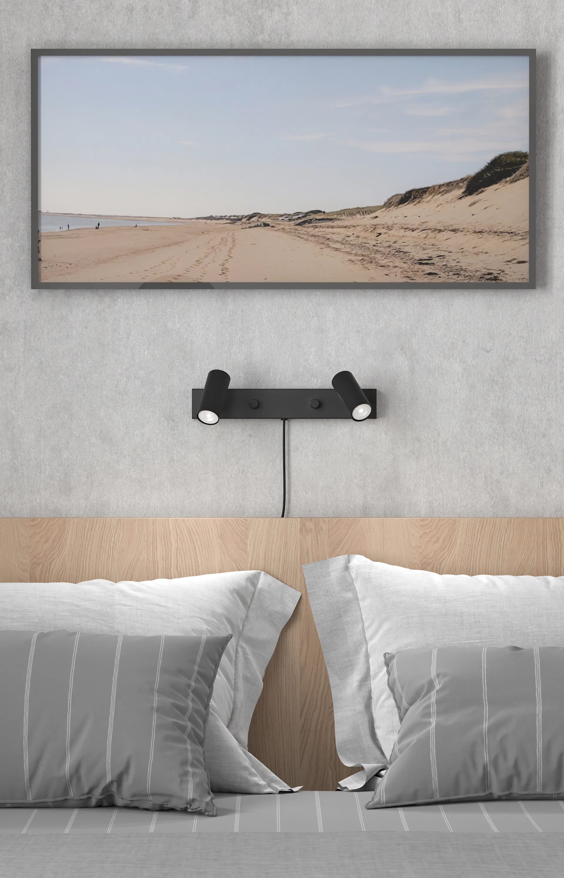 카토 벽 조명 더블, Matte black Belid | 벨리드