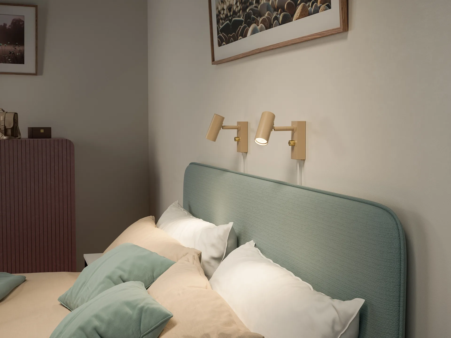 카토 벽 조명, Nougat-brass Belid | 벨리드