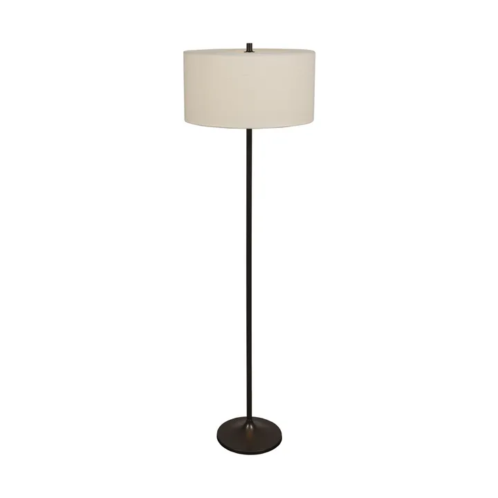 Soft 플로어 조명 - 린넨 화이트-메탈릭 브론즈, Ø44x149.5 cm - Belid | 벨리드