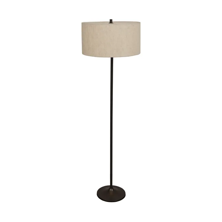 Soft 플로어 조명 - 린넨 내추럴-메탈릭 브론즈, Ø44x149.5 cm - Belid | 벨리드