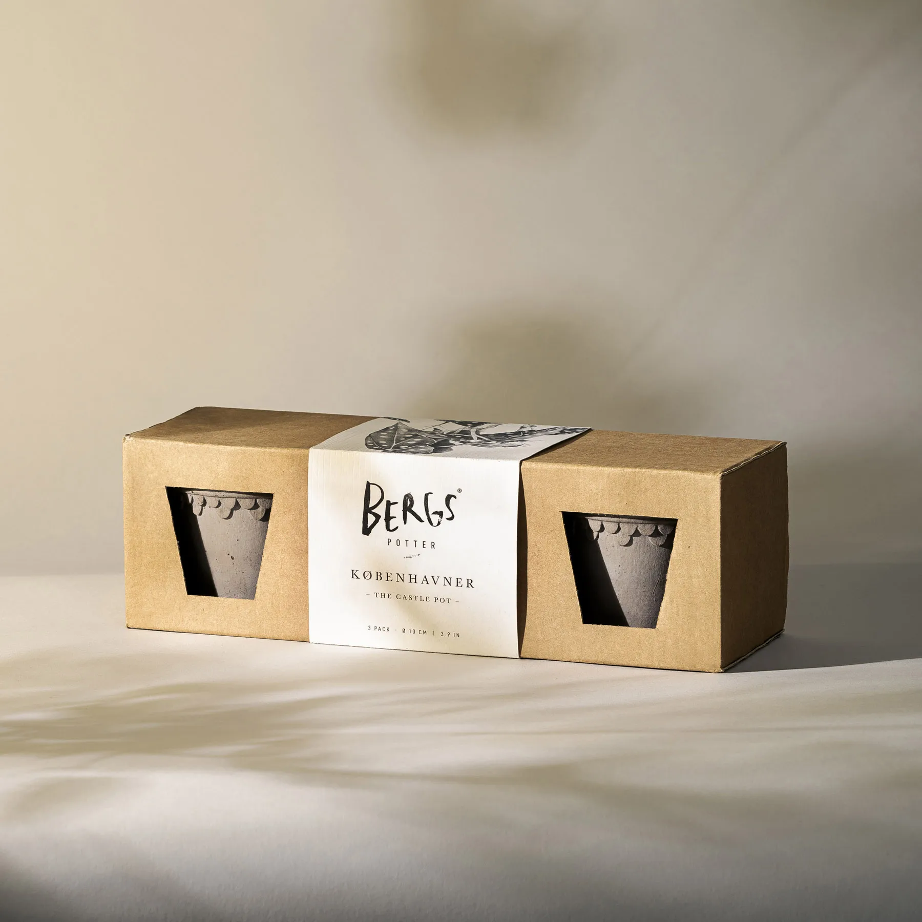 코펜하겐 토분 10 cm 3개 세트, Grey Bergs Potter | 베르그 포터
