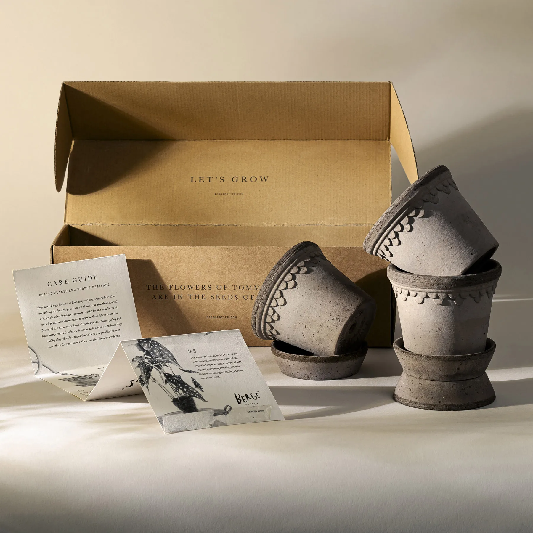 코펜하겐 토분 10 cm 3개 세트, Grey Bergs Potter | 베르그 포터