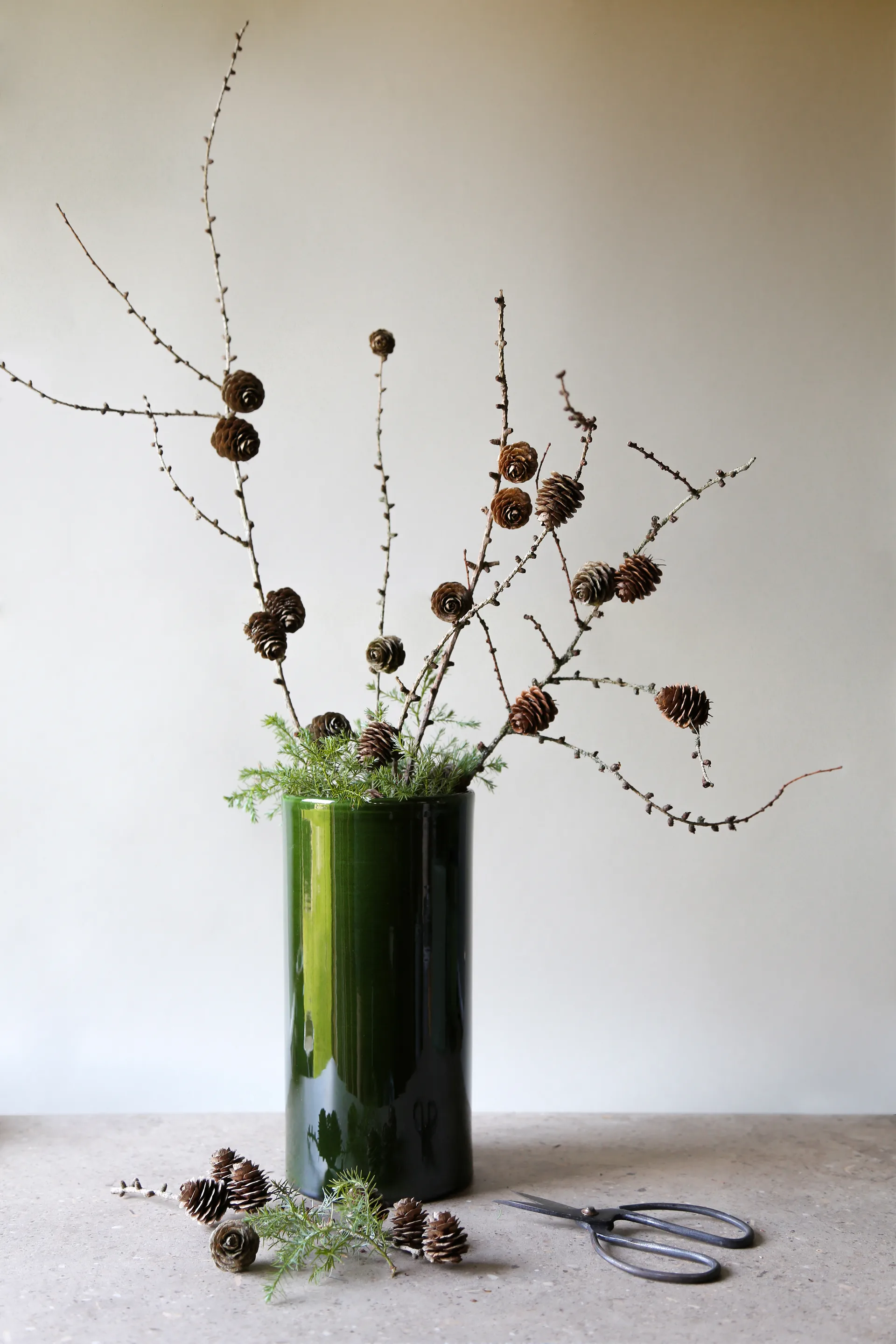 로미오 유광 화병 12 cm, Emerald Green Bergs Potter | 베르그 포터