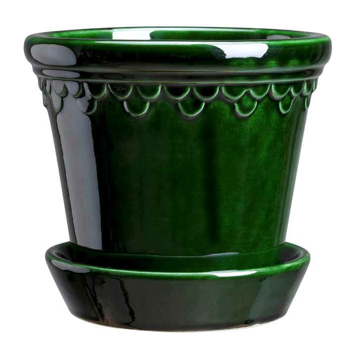 코펜하겐 유광 토분 Ø12 cm - green - Bergs Potter | 베르그 포터