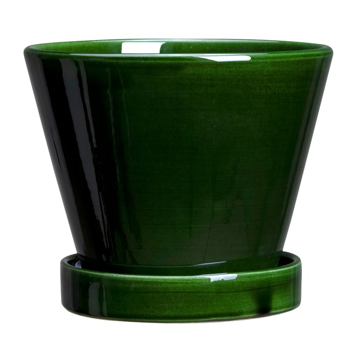 줄리 유광 토분 Ø13 cm - Green emerald - Bergs Potter | 베르그 포터