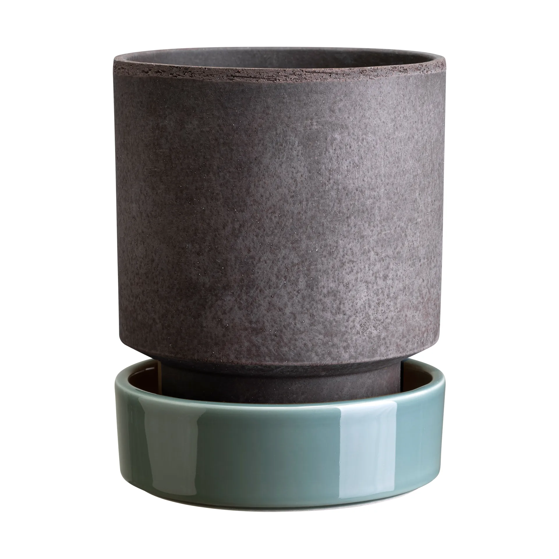 호프 화분, Ø14 cm, Raw Grey-Misty Blue Bergs Potter | 베르그 포터