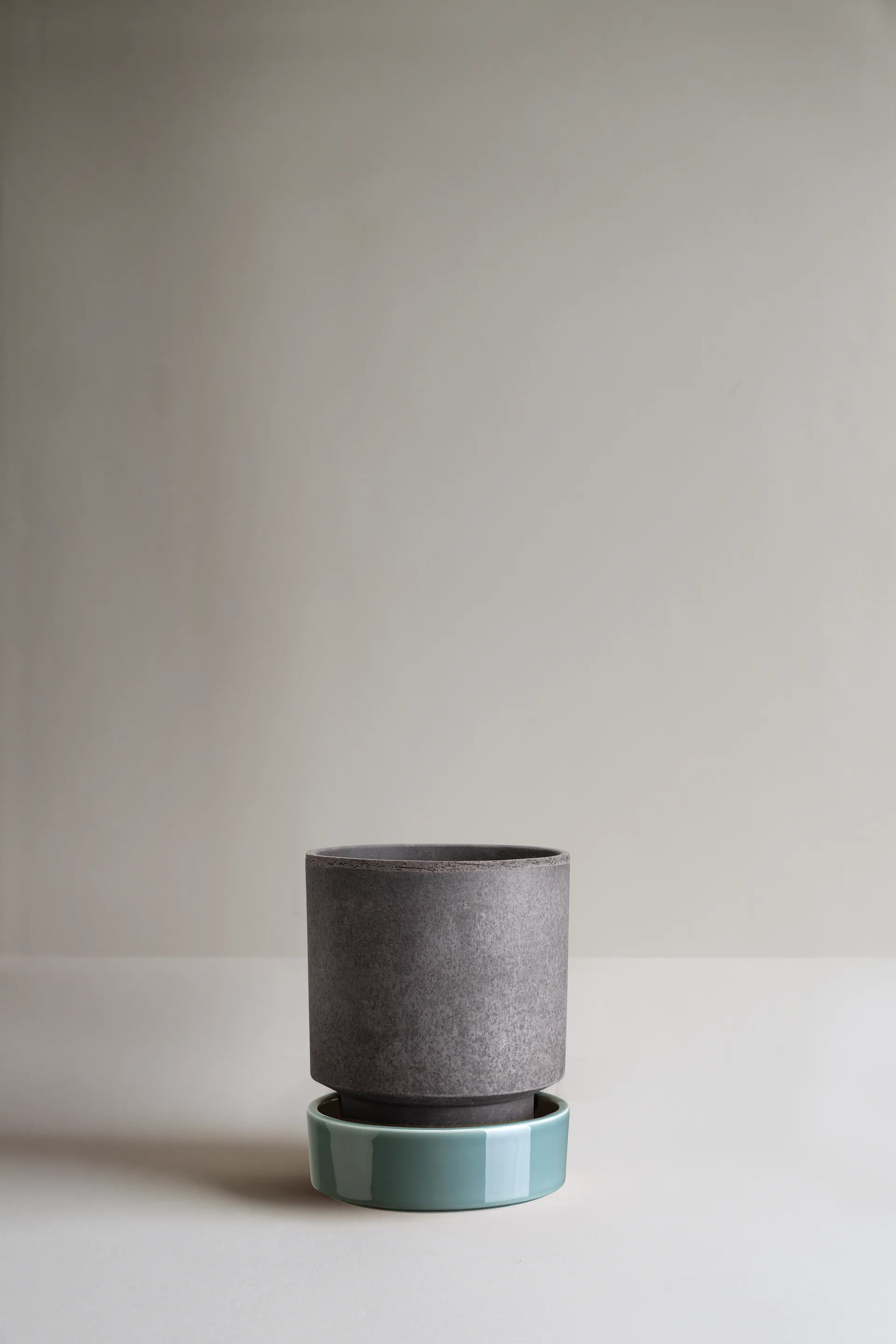 호프 화분, Ø14 cm, Raw Grey-Misty Blue Bergs Potter | 베르그 포터