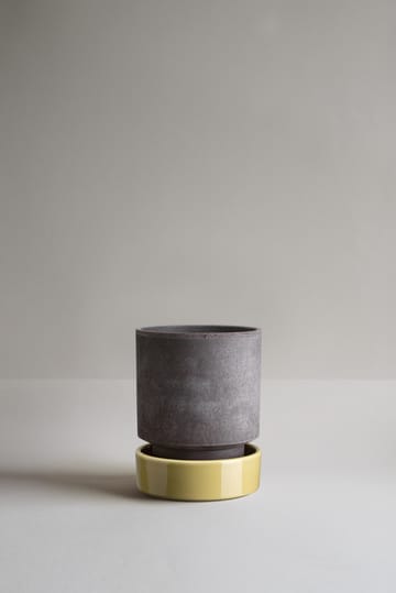 호프 화분 - Ø14 cm, Raw Grey-Pale Yellow - Bergs Potter | 베르그 포터