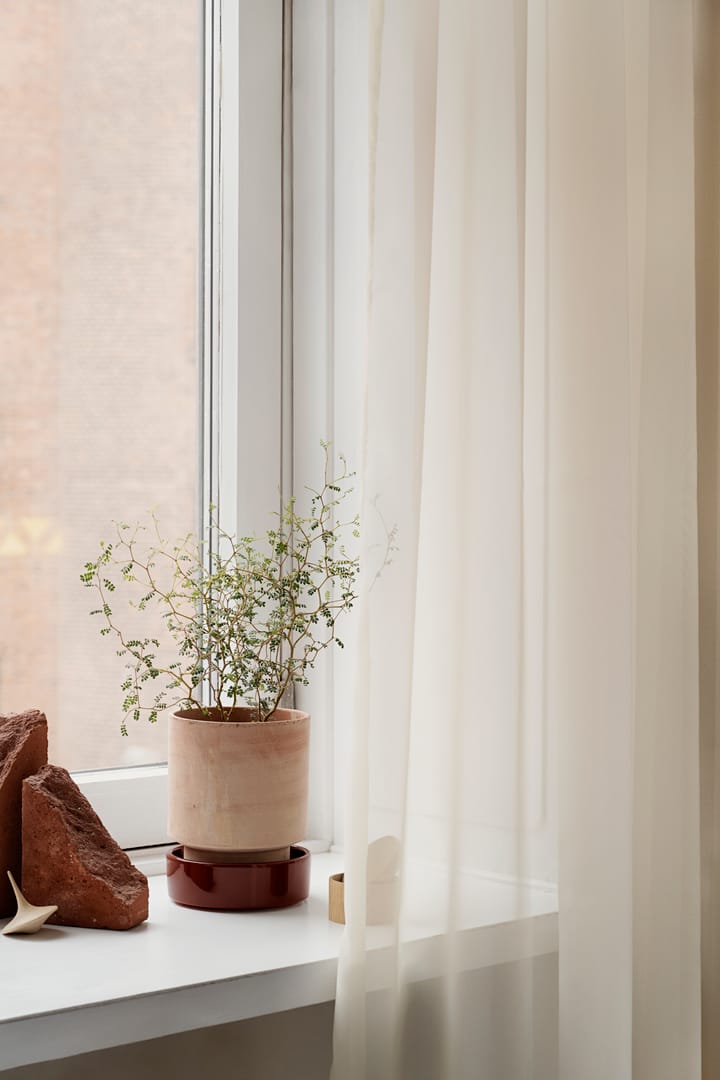호프 화분, Ø14 cm, Raw Rosa-Deep Burgundy Bergs Potter | 베르그 포터