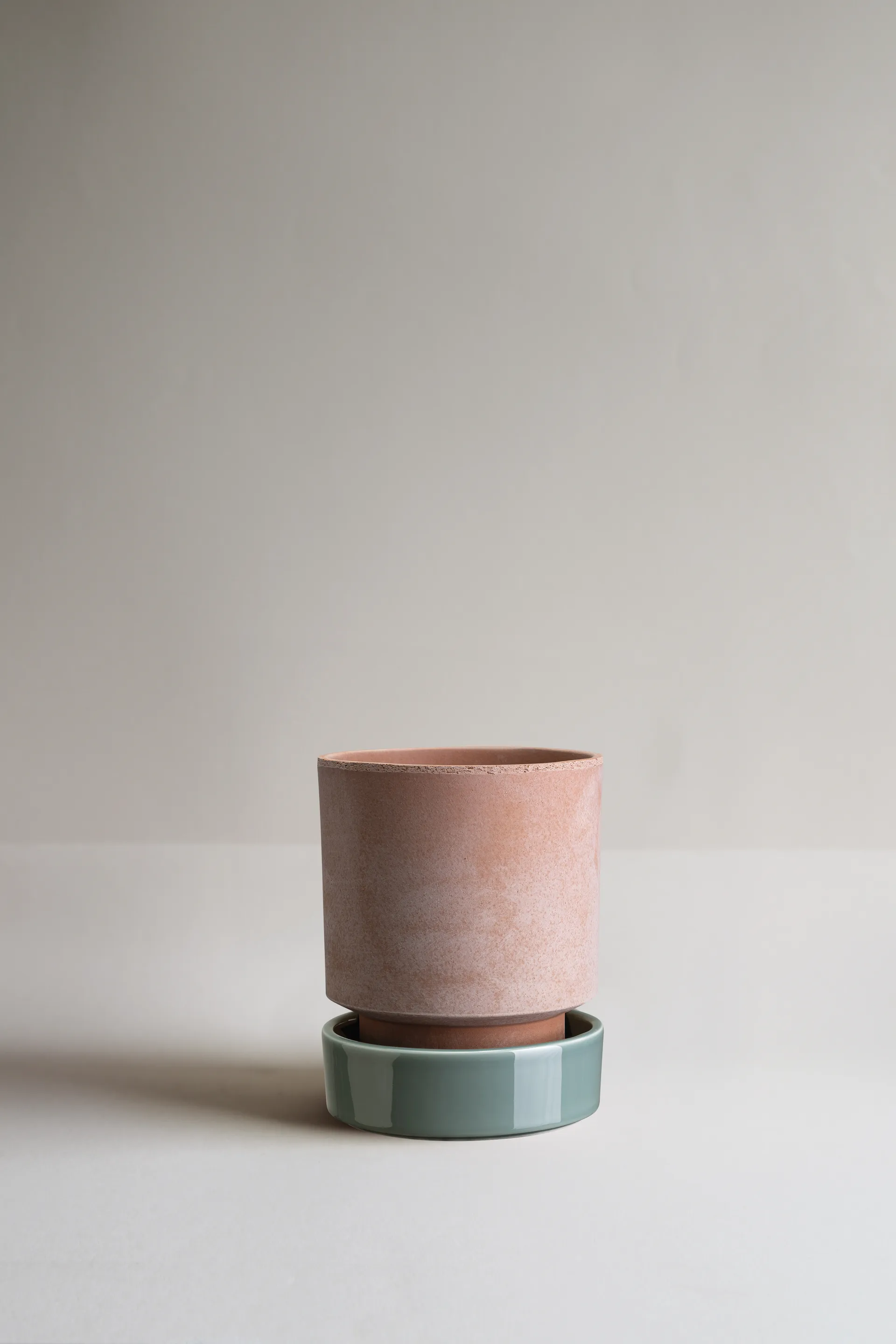 호프 화분, Ø14 cm, Raw Rosa-Misty Blue Bergs Potter | 베르그 포터