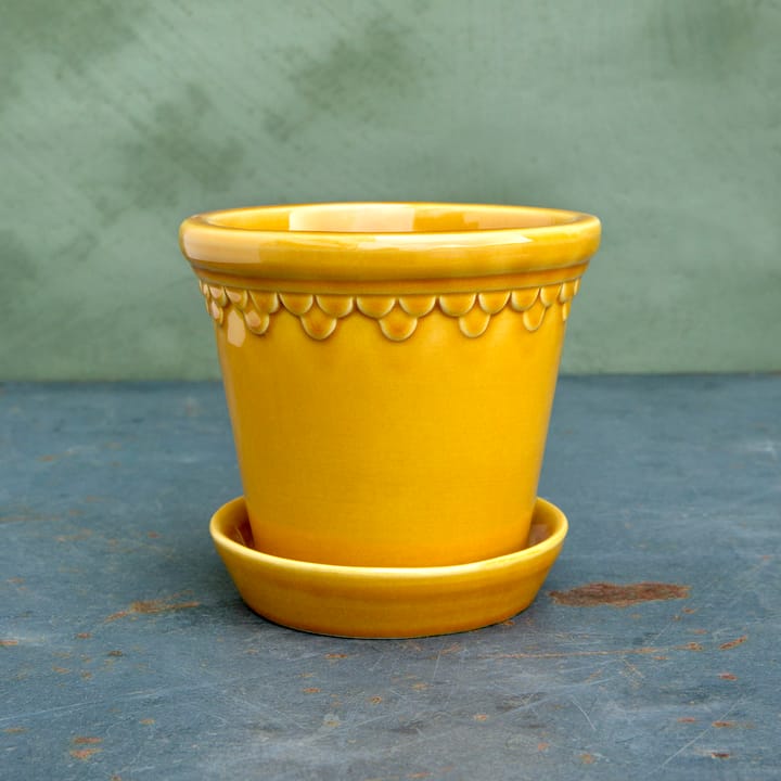 코펜하겐 유광 토분 16 cm, Amber Yellow Bergs Potter | 베르그 포터