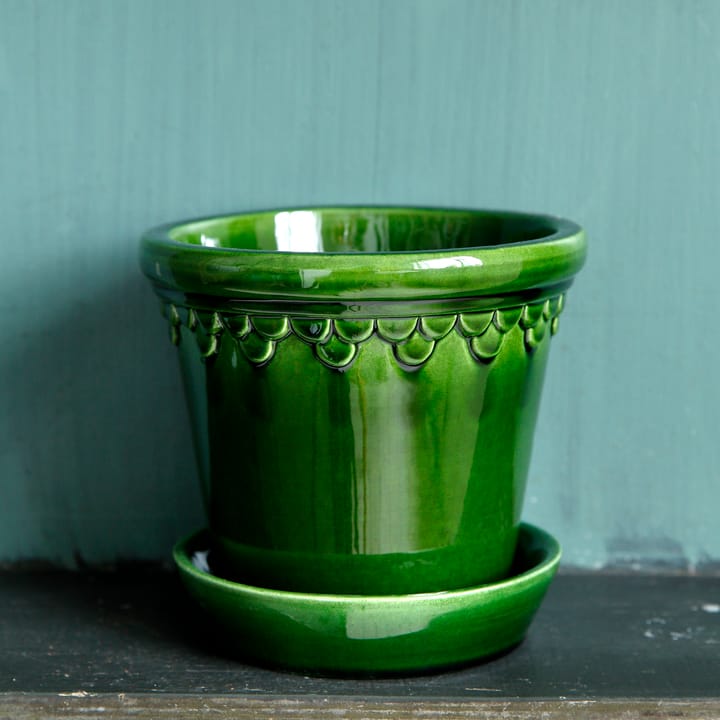 코펜하겐 유광 토분 16 cm, Emerald Green Bergs Potter | 베르그 포터