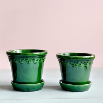 코펜하겐 유광 토분 16 cm - Emerald Green - Bergs Potter | 베르그 포터