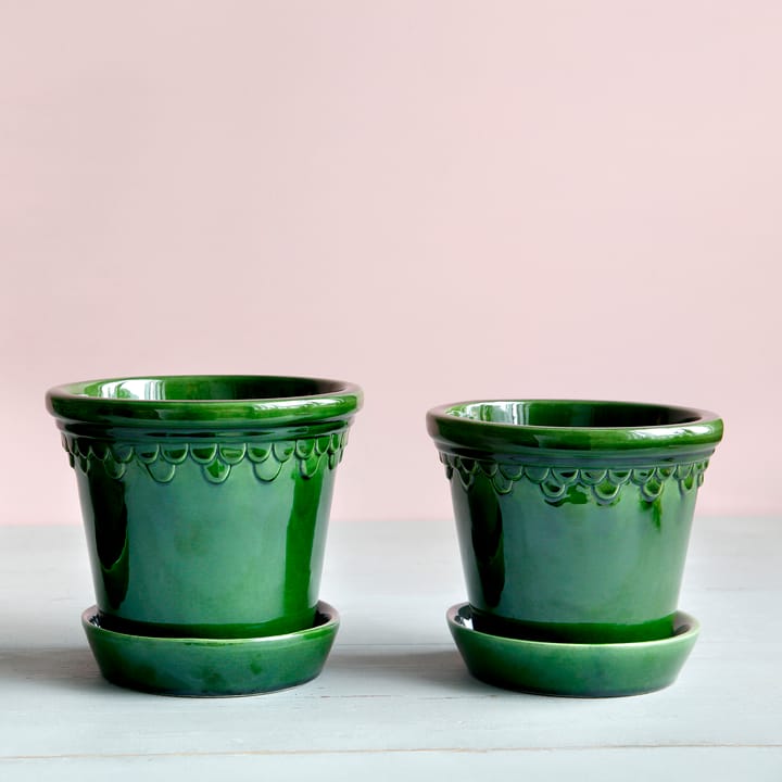 �코펜하겐 유광 토분 16 cm, Emerald Green Bergs Potter | 베르그 포터