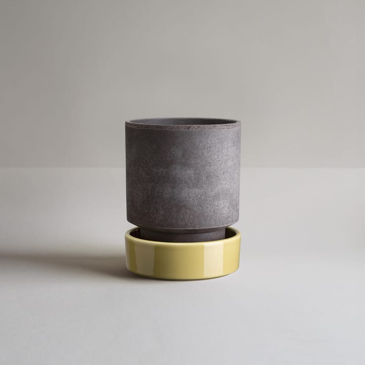 호프 화분, Ø16 cm, Raw Grey-Pale Amber Yellow Bergs Potter | 베르그 포터