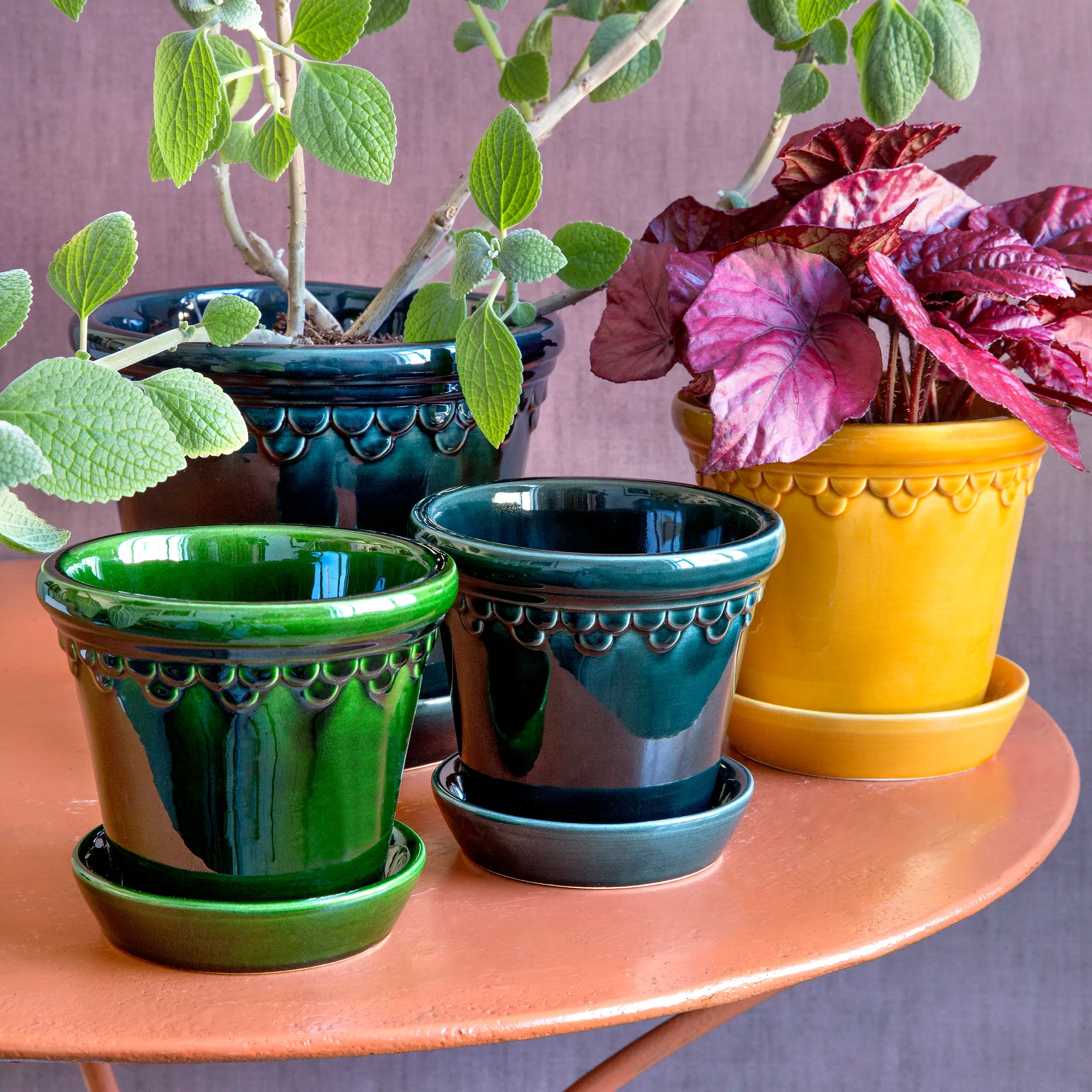 코펜하겐 유광 토분 18 cm, Amber Yellow Bergs Potter | 베르그 포터