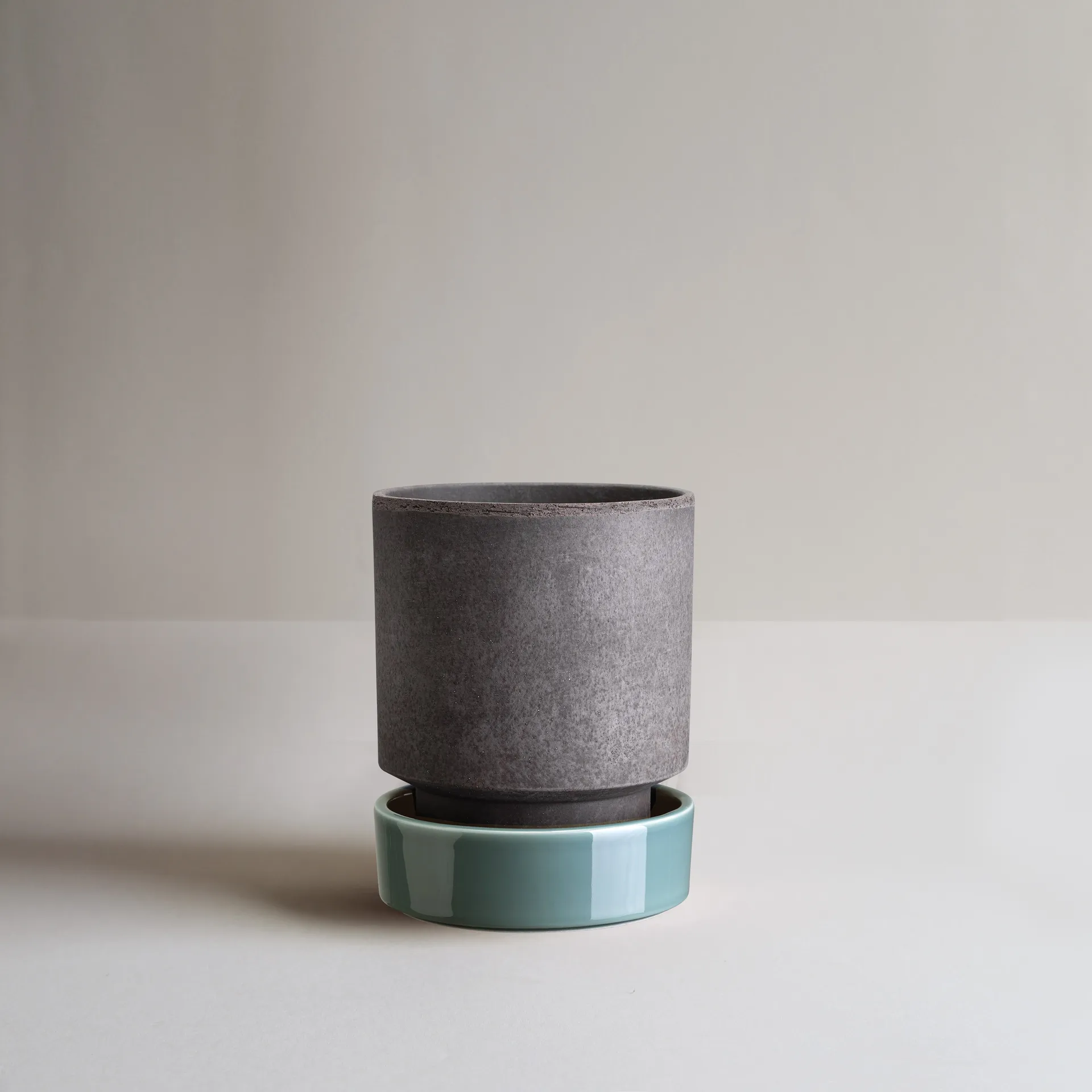 호프 화분, Ø18 cm, Raw Grey-Misty Blue Bergs Potter | 베르그 포터
