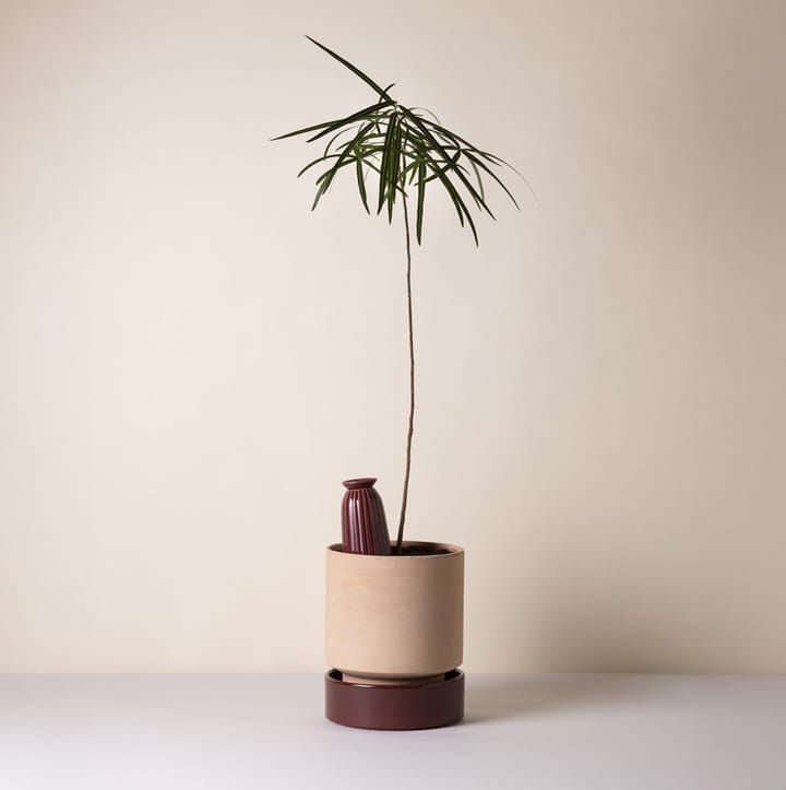 호프 화분, Ø18 cm, Raw Rosa-Deep Burgundy Bergs Potter | 베르그 포터