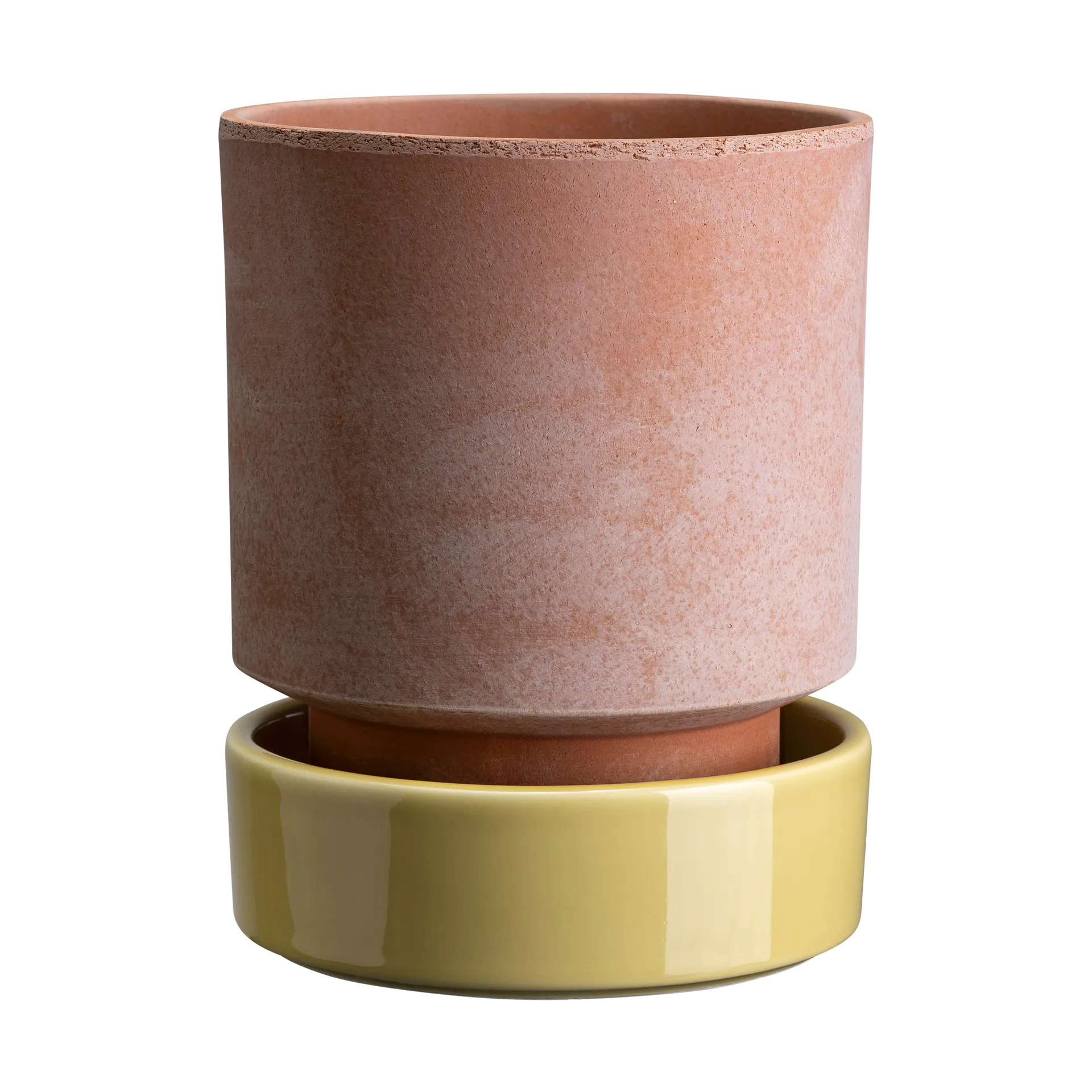 호프 화분, Ø18 cm, Raw Rosa-Pale Amber Yellow Bergs Potter | 베르그 포터