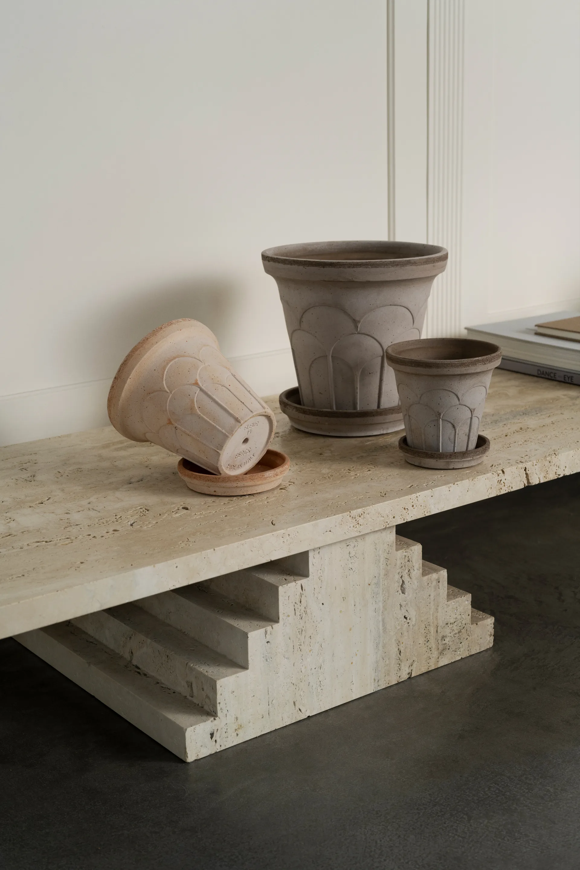 플뢰르 플라워팟(받침 포함) 2개 세트, Grey, Ø12 cm Bergs Potter | 베르그 포터