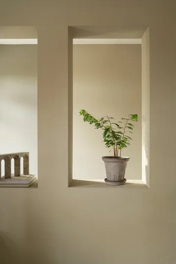 플뢰르 플라워팟(받침 포함) 2개 세트 - Grey, Ø21 cm - Bergs Potter | 베르그 포터