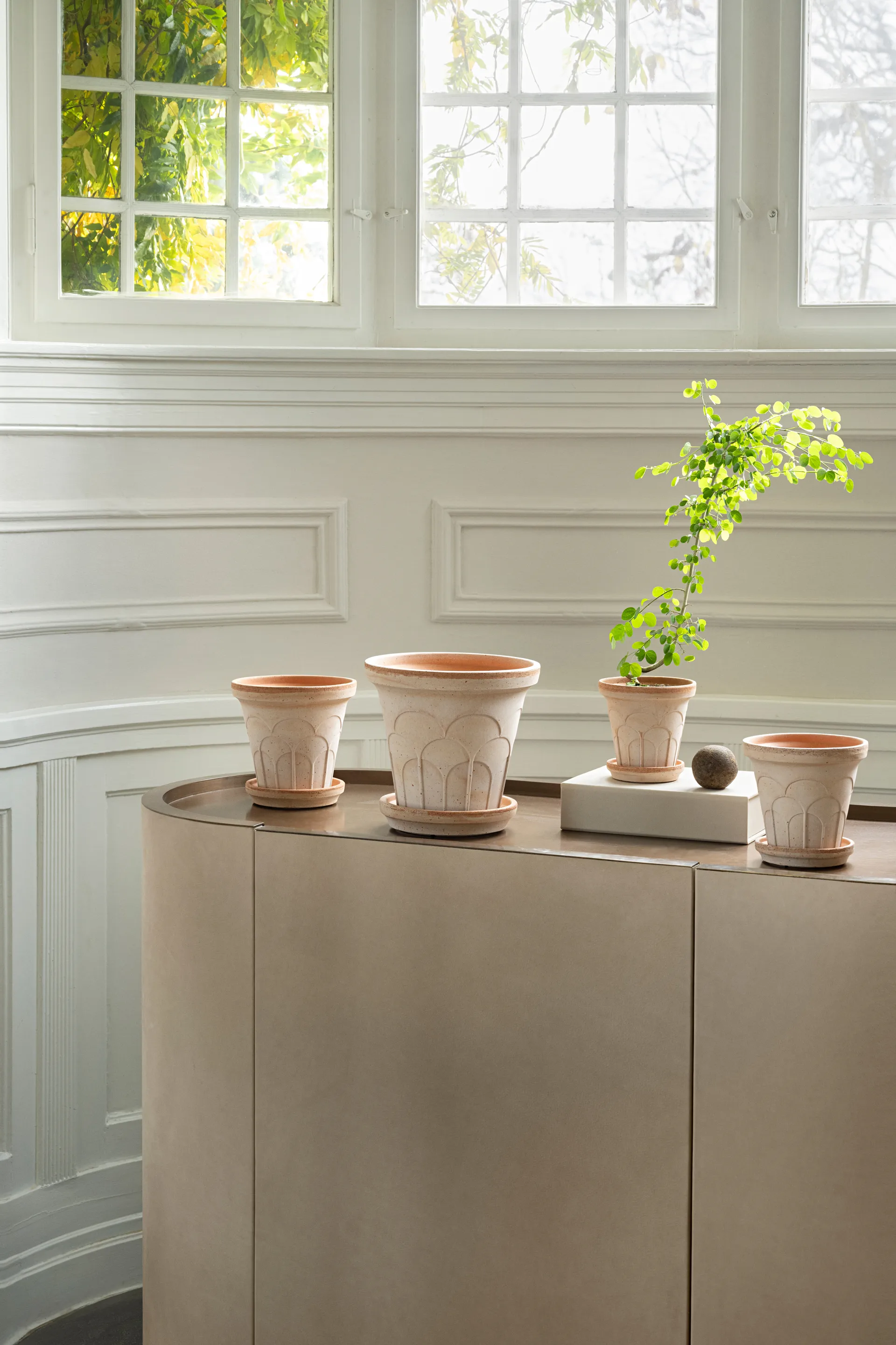 플뢰르 플라워팟(받침 포함) 2개 세트, Pink, Ø21 cm Bergs Potter | 베르그 포터