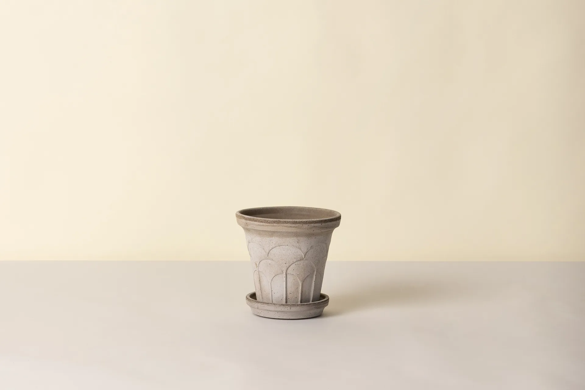 플뢰르 플라워팟(받침 포함), Grey, Ø16 cm Bergs Potter | 베르그 포터
