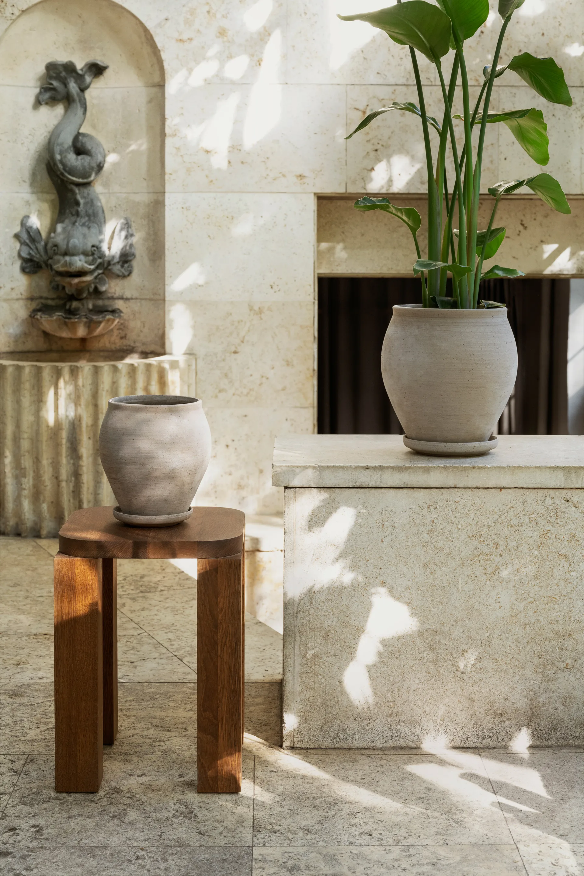 델피 플라워팟(받침 포함), Grey, Ø26 cm Bergs Potter | 베르그 포터