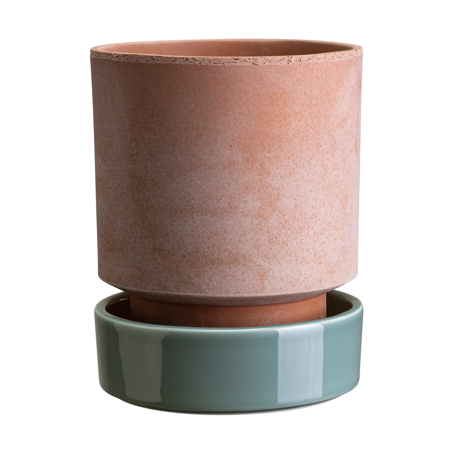 Hoff 플라워팟, Ø14 cm, Raw Rosa-Misty Blue (핑크-블루) Bergs Potter | 베르그 포터