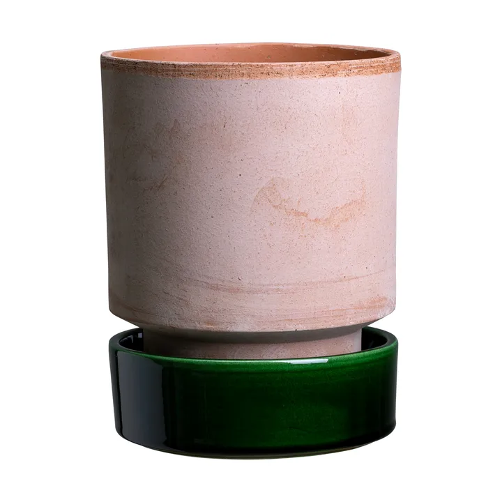 Hoff 플라워팟 - Ø18 cm, Raw Rosa-Emerald Green (핑크-그린) - Bergs Potter | 베르그 포터