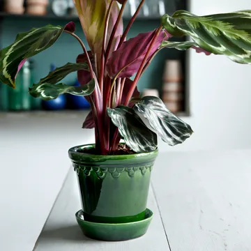 Köpenhamn 유약 처리 플라워팟 - 그린, Ø18 cm - Bergs Potter | 베르그 포터