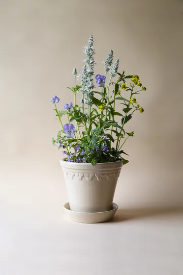 Köpenhamn 유약 처리 플라워팟 - Sand Stone (beige), Ø10 cm - Bergs Potter | 베르그 포터