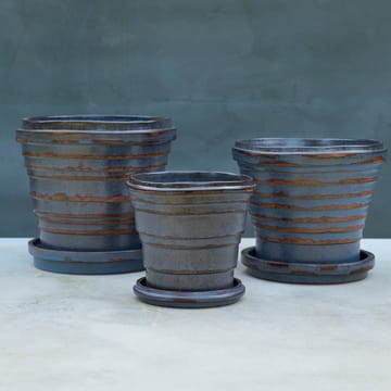 Planet Vintage Metalic 플라워 팟 Ø16 cm - Blue brown - Bergs Potter | 베르그 포터