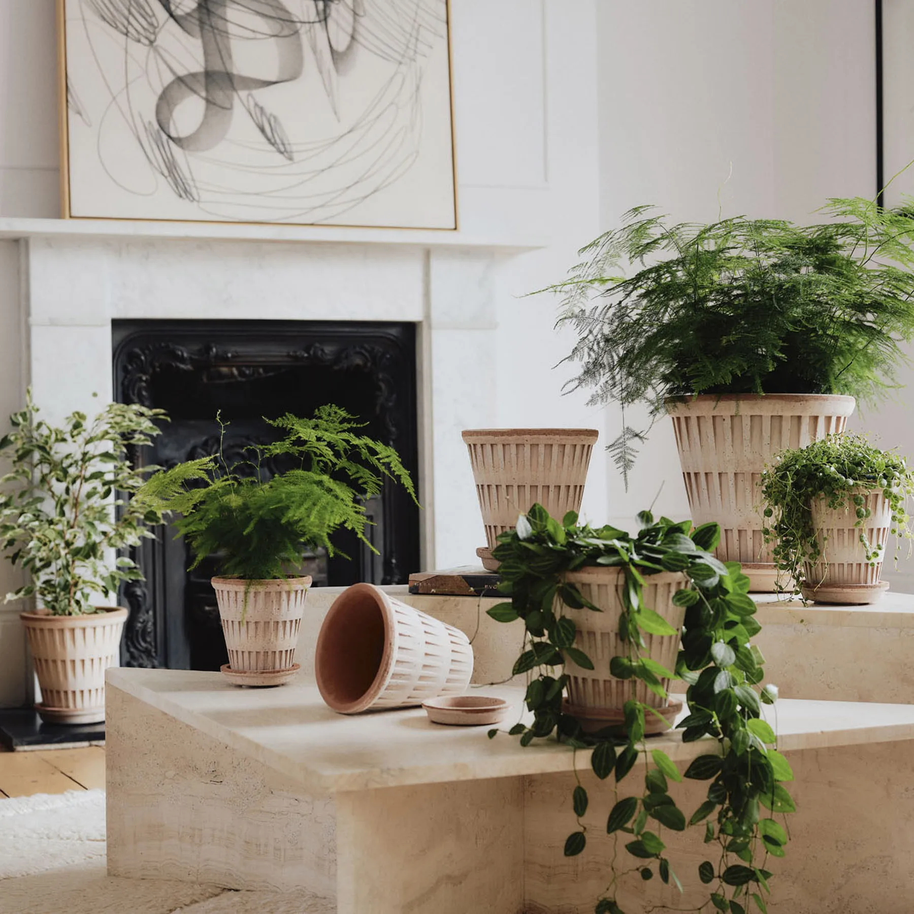 판테온 로우 토분, Rosa, Ø18 cm Bergs Potter | 베르그 포터