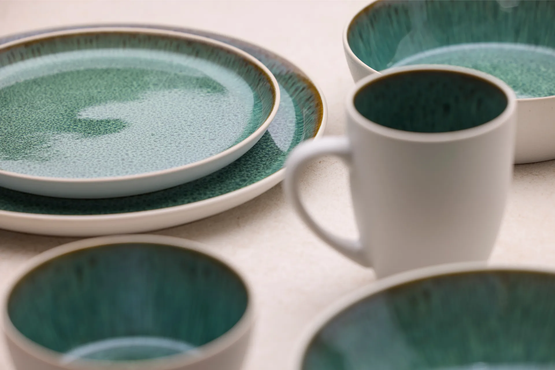 비츠 수프 보울 Ø18 cm, White-green Bitz | 비츠