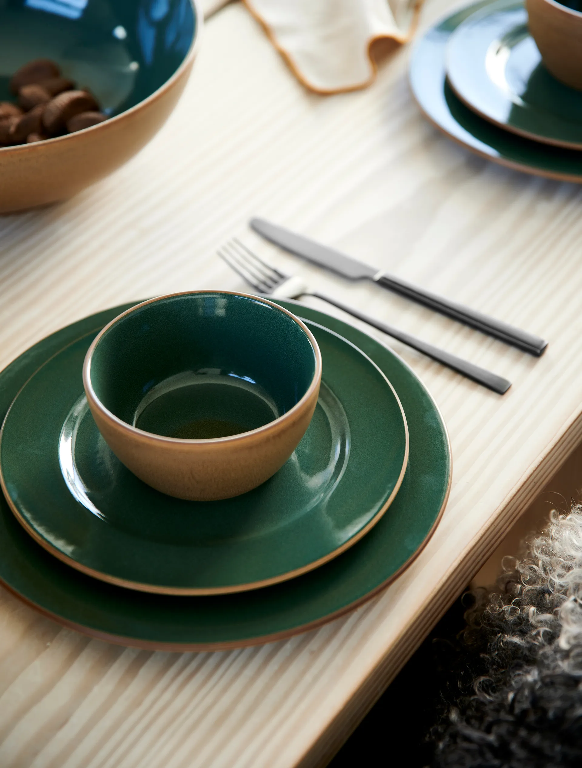 비츠 우드 디저트 접시 Ø22 cm, Wood-forest Bitz | 비츠