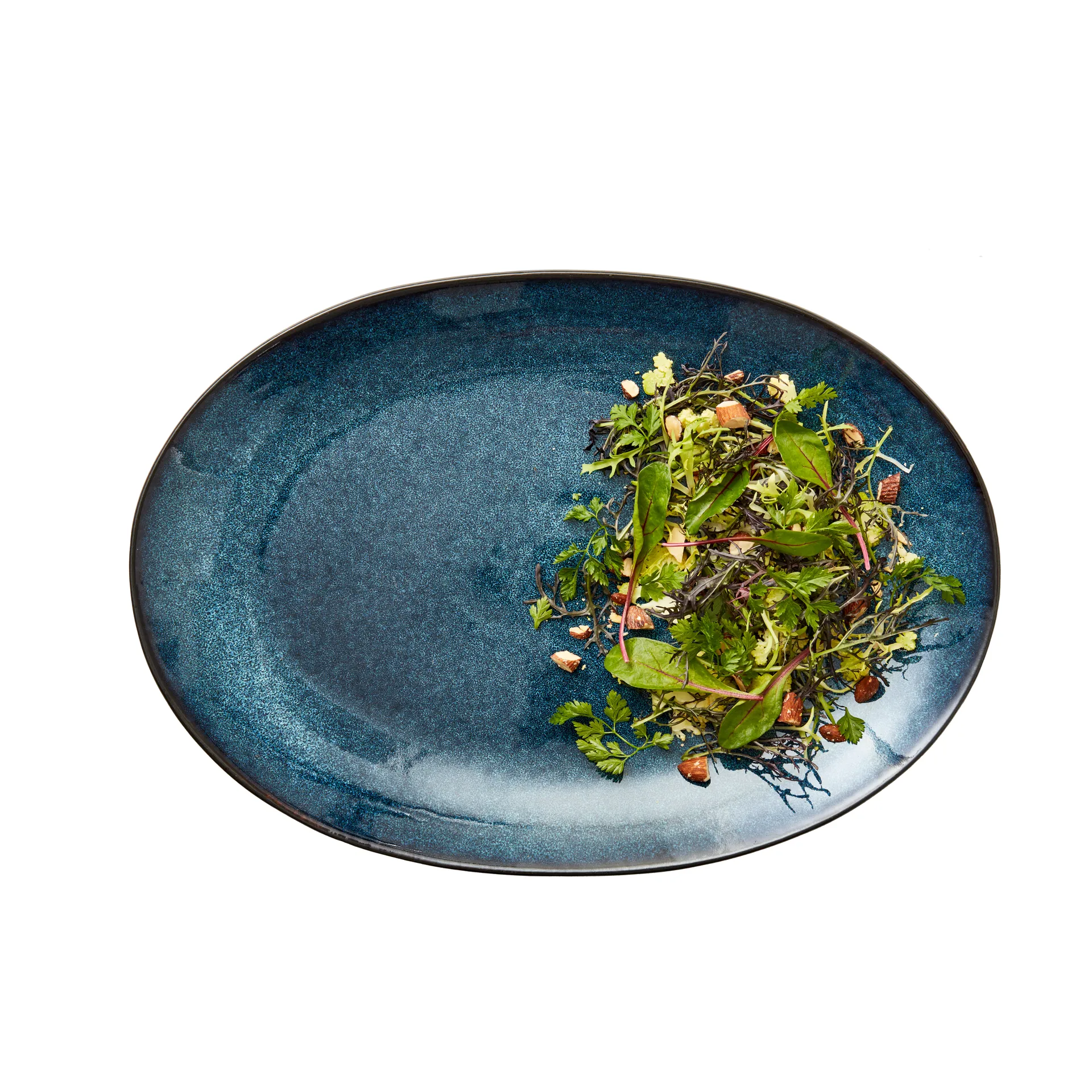 비츠 오벌 디시 25x36 cm, Black-dark blue Bitz | 비츠