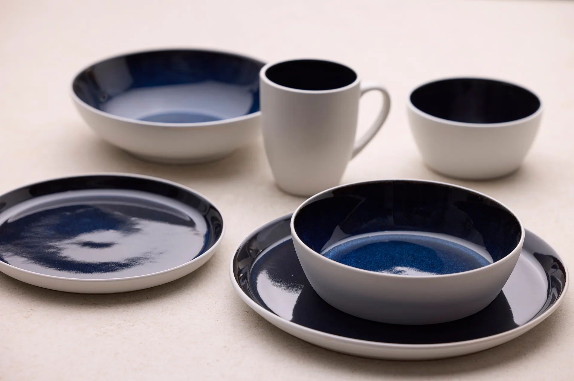 비츠 플레이트 가스트로 Ø27 cm, White-dark blue Bitz | 비츠