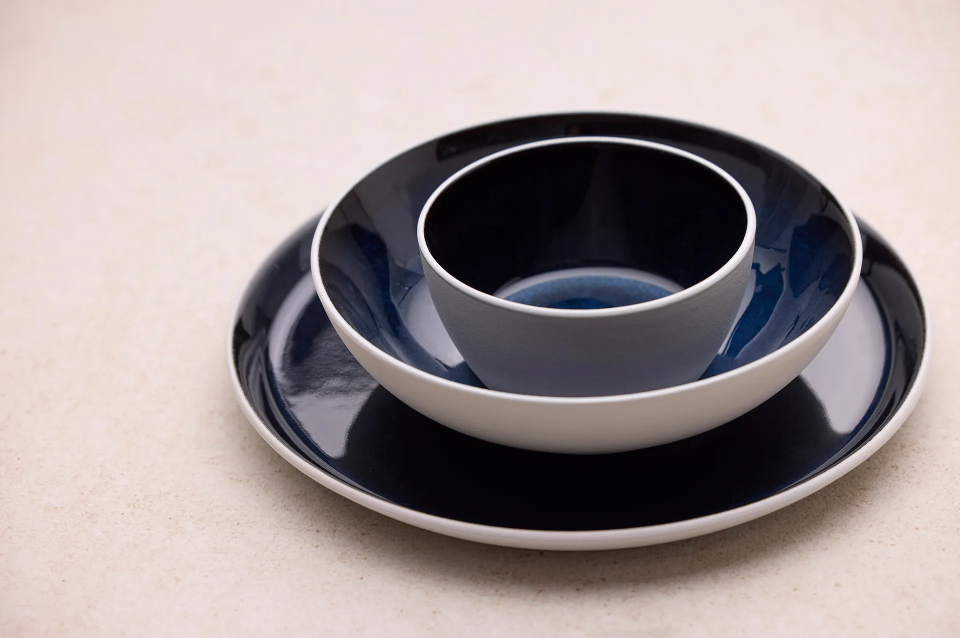 비츠 플레이트 가스트로 Ø27 cm, White-dark blue Bitz | 비츠