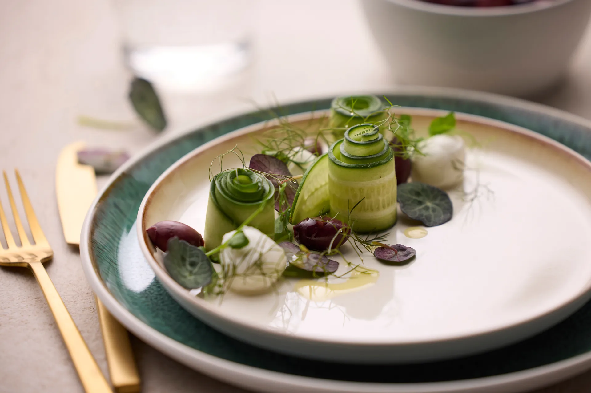 비츠 플레이트 가스트로 Ø27 cm, White-green Bitz | 비츠