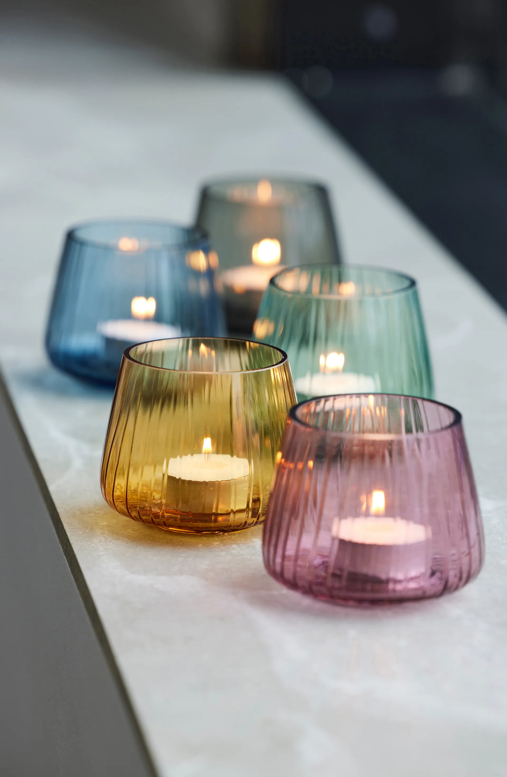 쿠신타 티 라이트 홀더 7.5 cm 2개 세트, Blue Bitz | 비츠